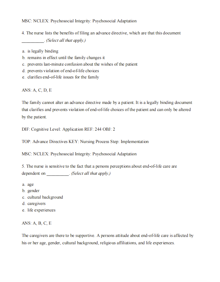 Gerontological Nursing 10th Test Bank by Charlotte Eliopoulos