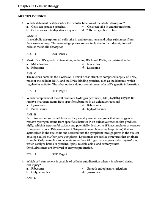  Pathophysiology 9th Edition Test Bank by McCance & Huether