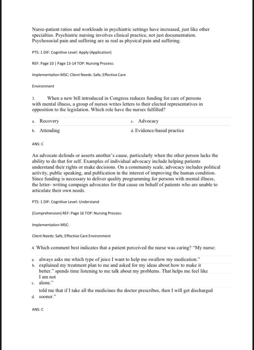 Foundations of Mental Health Care 8th Edition Test Bank by Morrison-Valfre