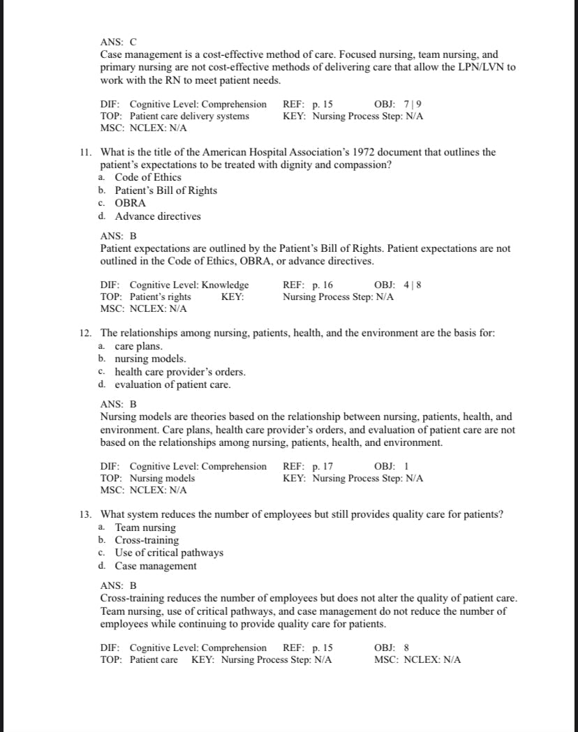 Foundation of Nursing 9th Edition Test Bank by Cooper and Gosnell