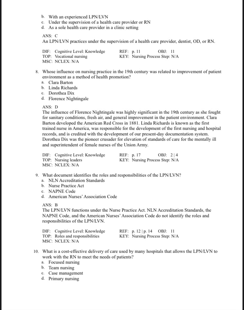 Foundation of Nursing 9th Edition Test Bank by Cooper and Gosnell