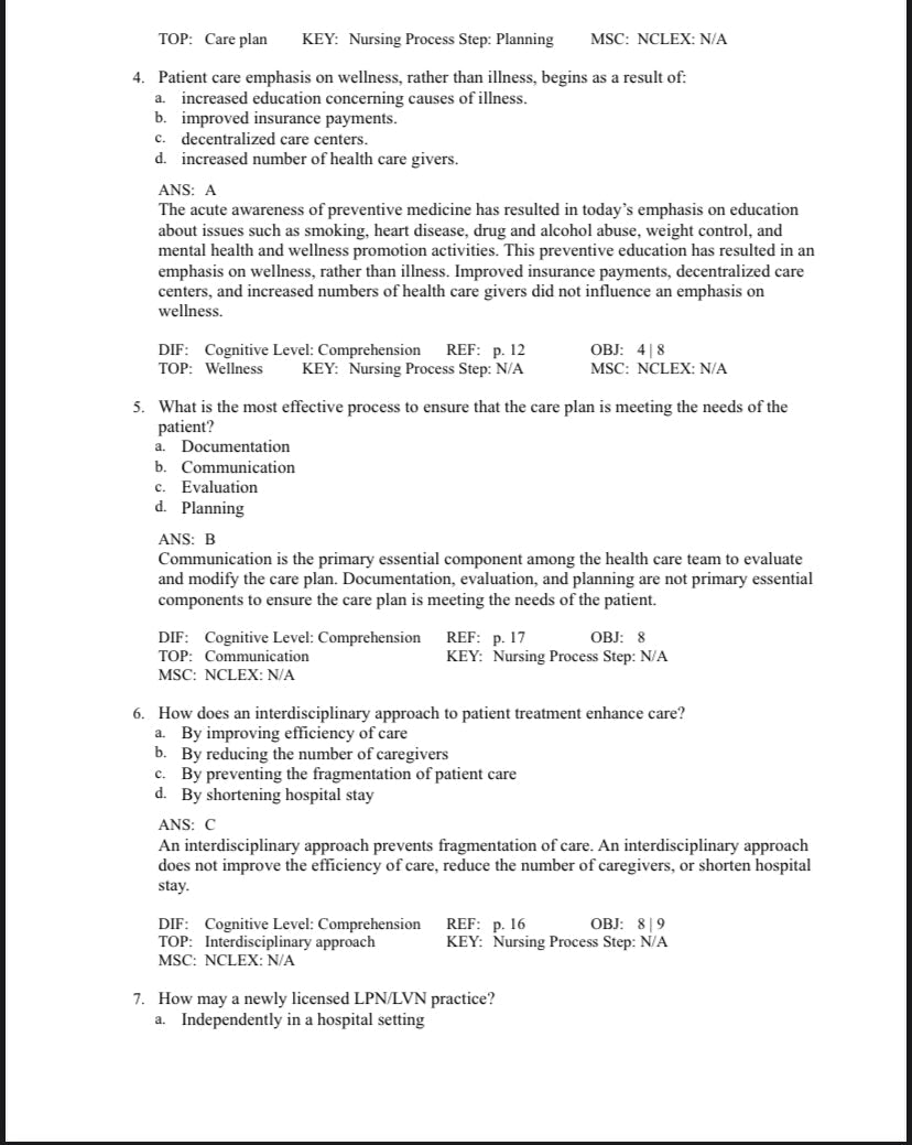 Foundation of Nursing 9th Edition Test Bank by Cooper and Gosnell