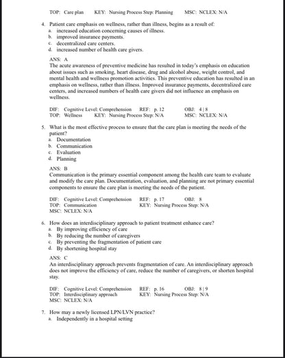 Foundation of Nursing 9th Edition Test Bank by Cooper and Gosnell