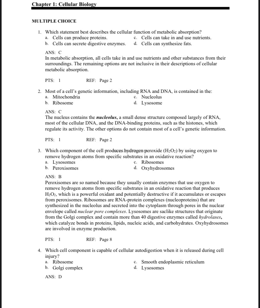 Pathophysiology: The Biologic Basis for Disease in Adults and Children 8th edition Test Bank  by Kathryn L. McCance