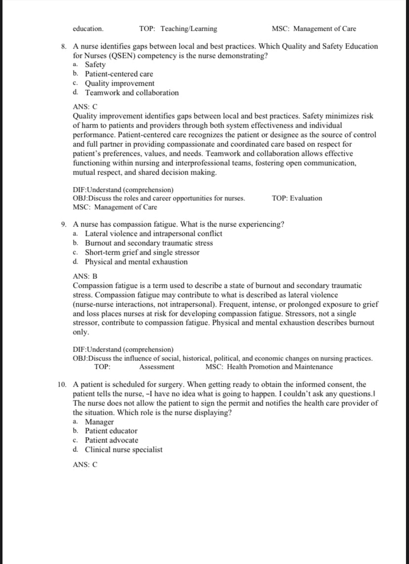 Fundamentals of Nursing 11th edition Test Bank by Potter and Perry