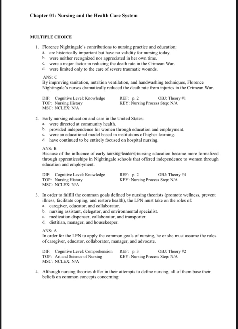 Fundamental Concepts and Skills for Nursing 6th edition Test Bank by Williams