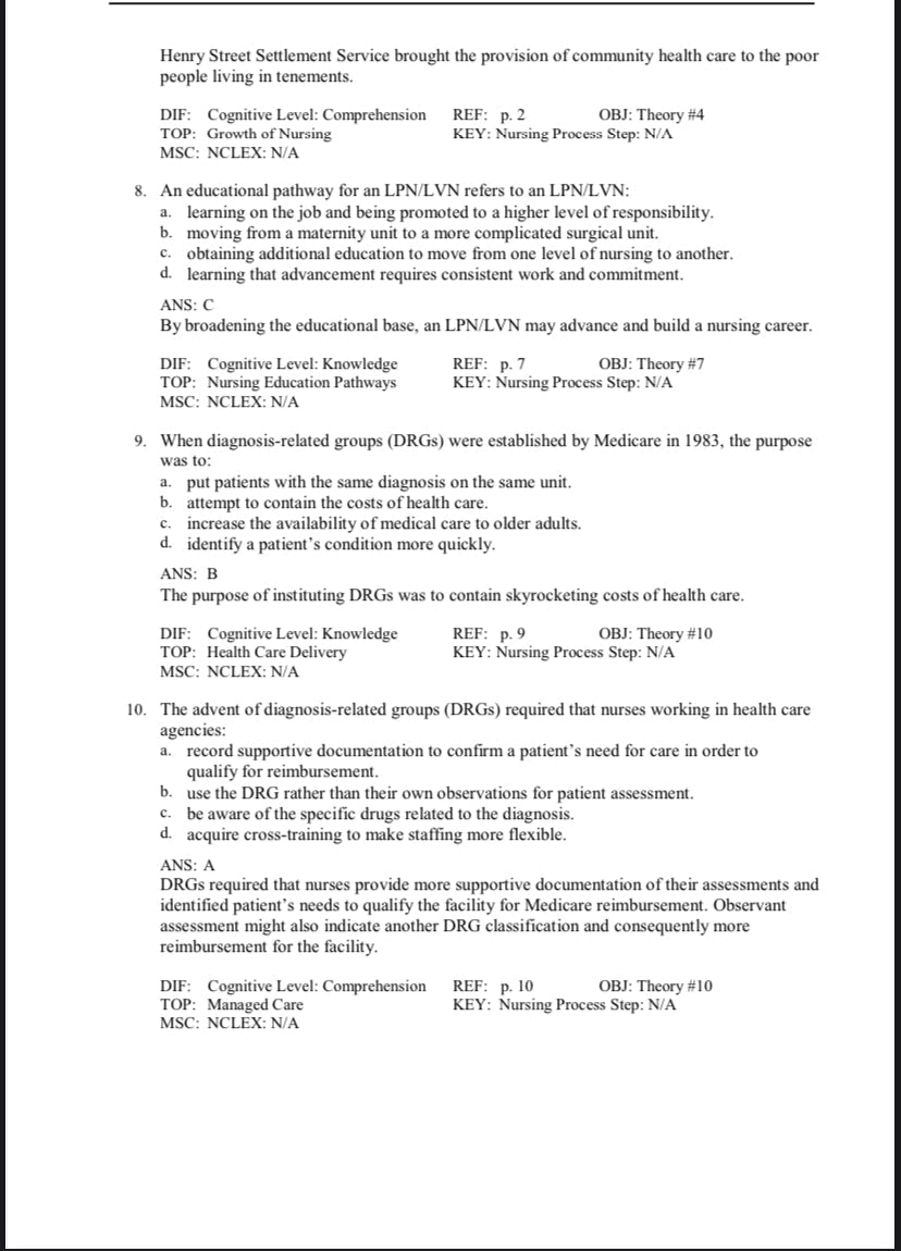 Fundamental Concepts and Skills for Nursing 6th edition Test Bank by Williams